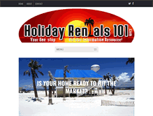 Tablet Screenshot of holidayrentals101.com